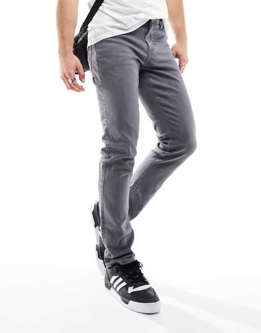 Asos grey jeans mens sale