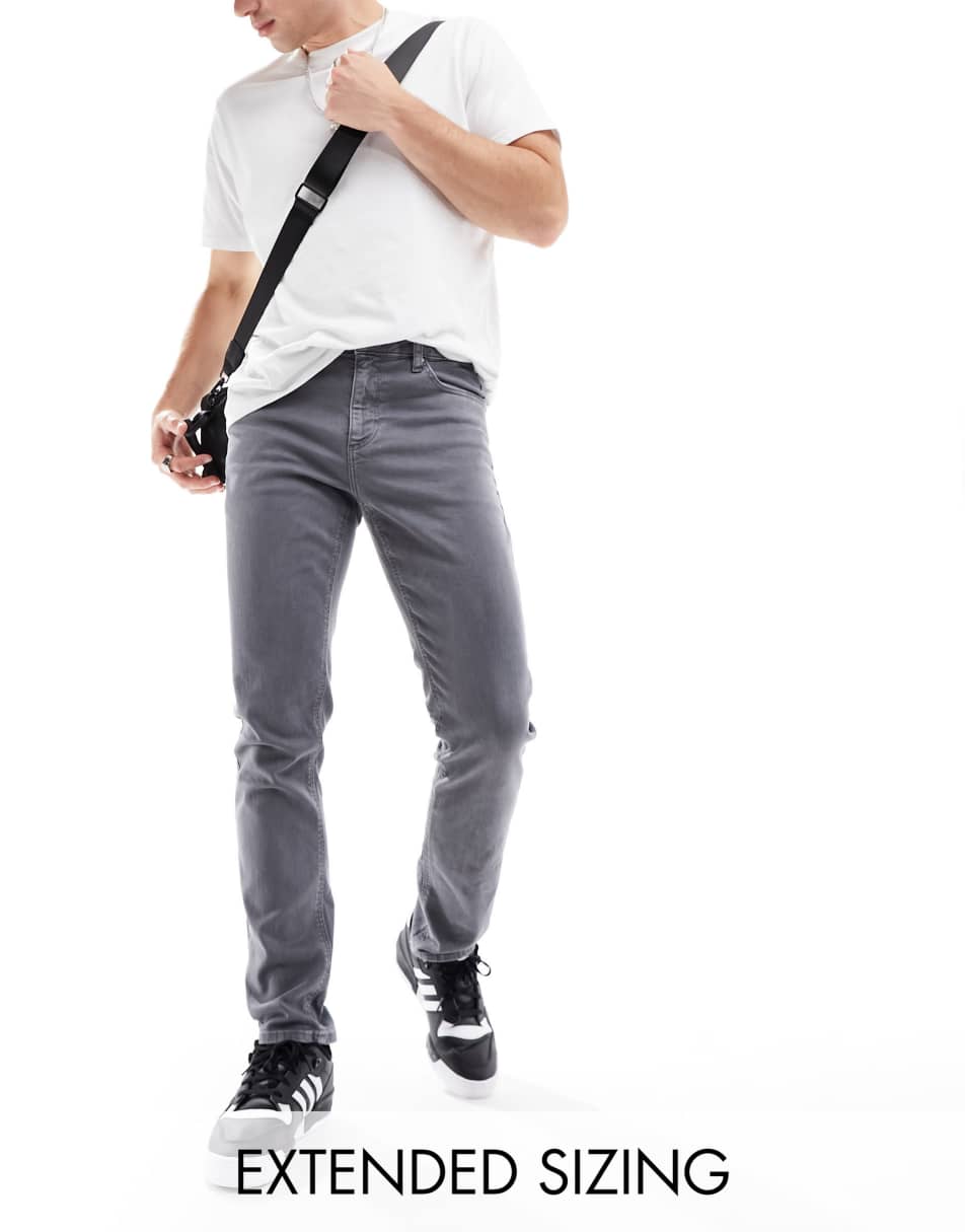 ASOS DESIGN slim jeans in vintage grey