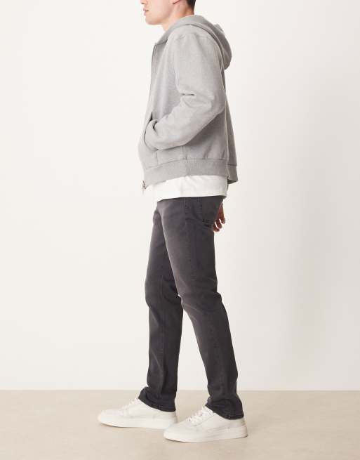 ASOS DESIGN slim jeans in washed black , 3 of 5