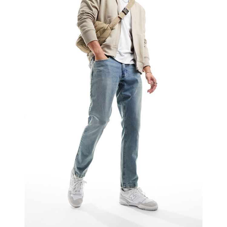 Frayed bottom jeans men sales