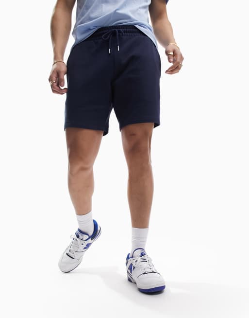 Mens Jersey Shorts, Black & Blue Jersey Shorts