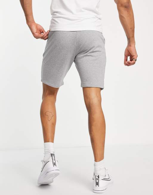 ASOS Design Oversized Jersey Shorts in Gray marl-Grey