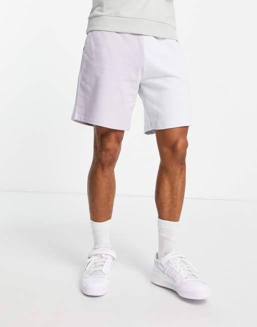ASOS DESIGN slim jersey shorts in pastel color block - part of a set
