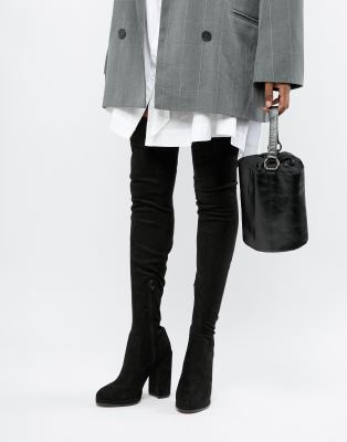 slim leg knee high boots