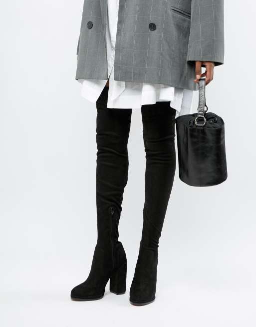 slim fit thigh high boots