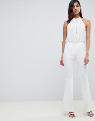 topshop slim kick flare trousers