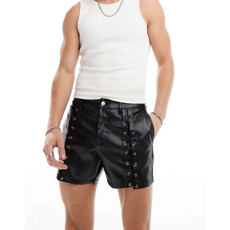 theredthread S lace up shorts black Sサイズ - メルカリ