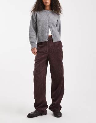 Asos Design Slim Leg Pants In Purple