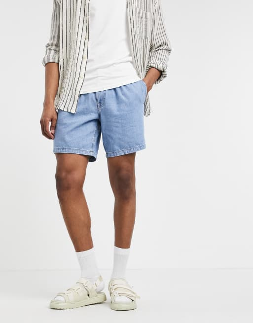 Mens lightweight sales denim shorts