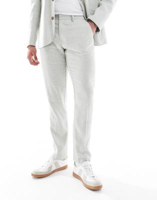 Asos Design Slim Linen Look Suit Pants
