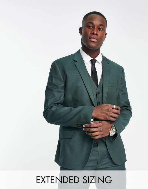 Green hot sale blazer suit