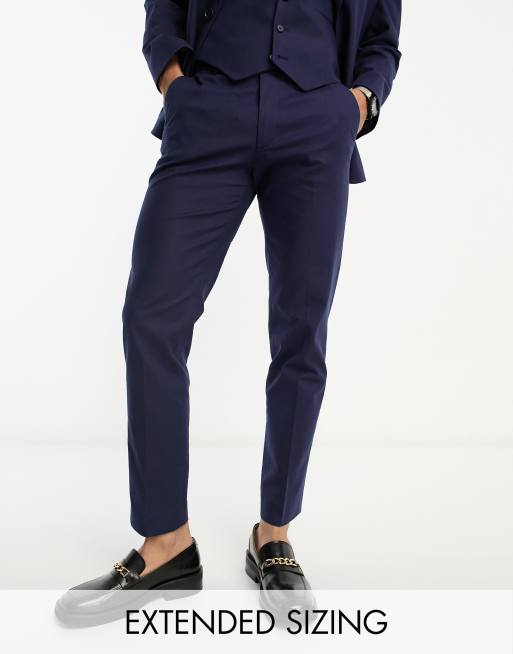 Navy blue suit pants