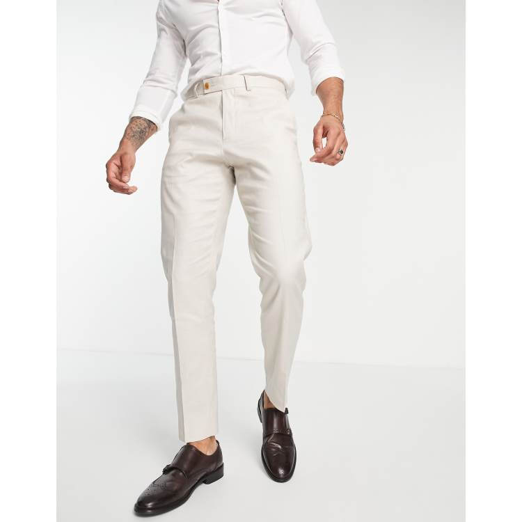 Linen skinny best sale fit pants