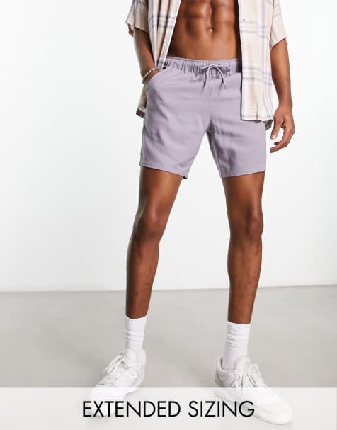 Men's Linen Shorts, White Linen Shorts for Men