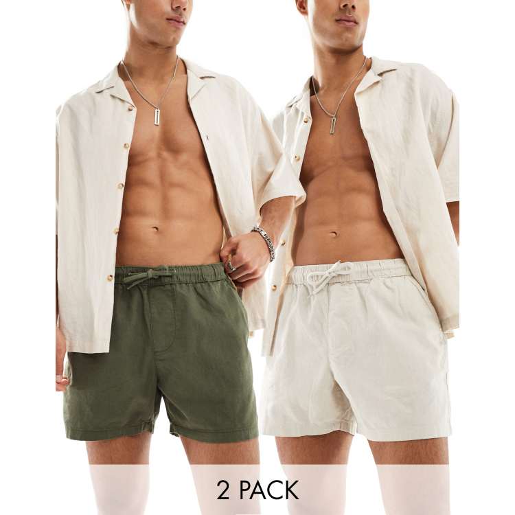 Linen shorts asos hotsell