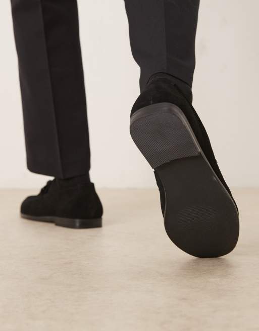 ASOS DESIGN slim loafers in black  suede, 2 of 4