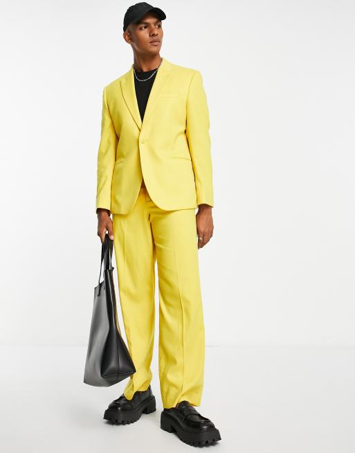 Asos yellow sale blazer