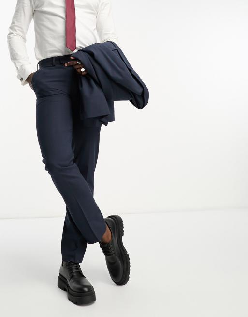 ASOS DESIGN slim suit pants in navy