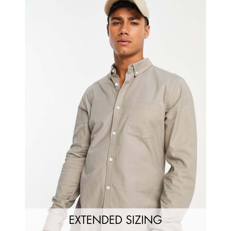 Khaki oxford sales shirt