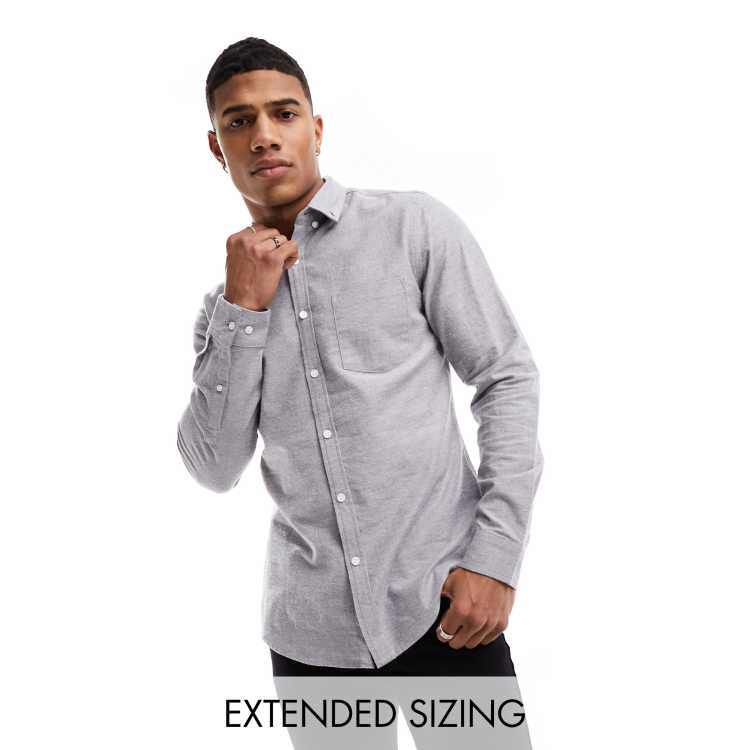 Charcoal oxford shirt deals