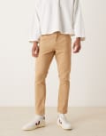[ASOS DESIGN] ASOS DESIGN slim pants in beige-Neutral W28 BEIGE
