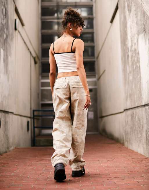 slim parachute pants