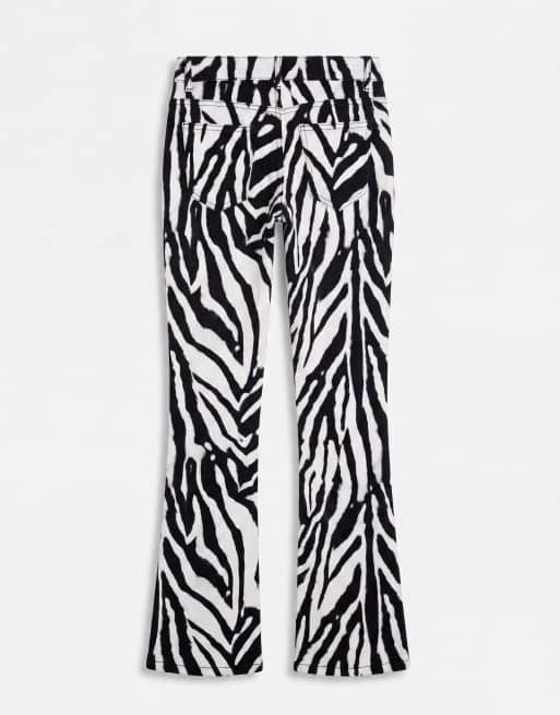 ASOS DESIGN slim pencilhakje jeans met zebraprint, 7 van 9
