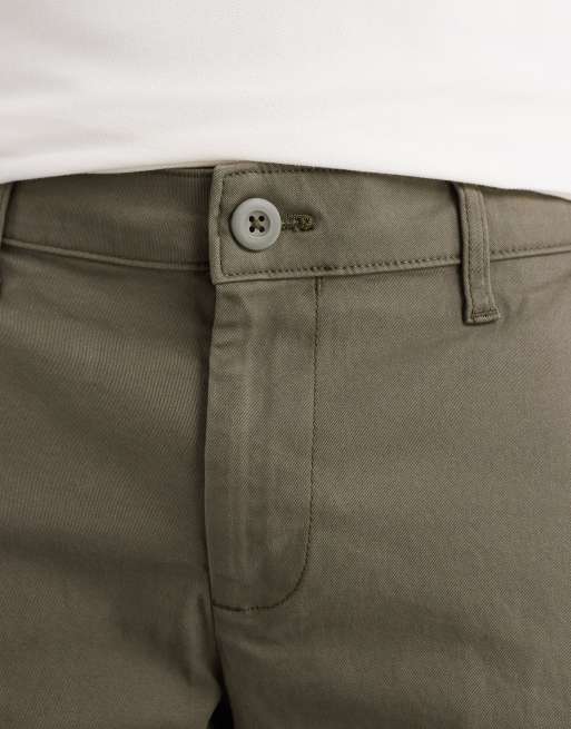 ASOS DESIGN slim regular length chino shorts in khaki, 5 of 6