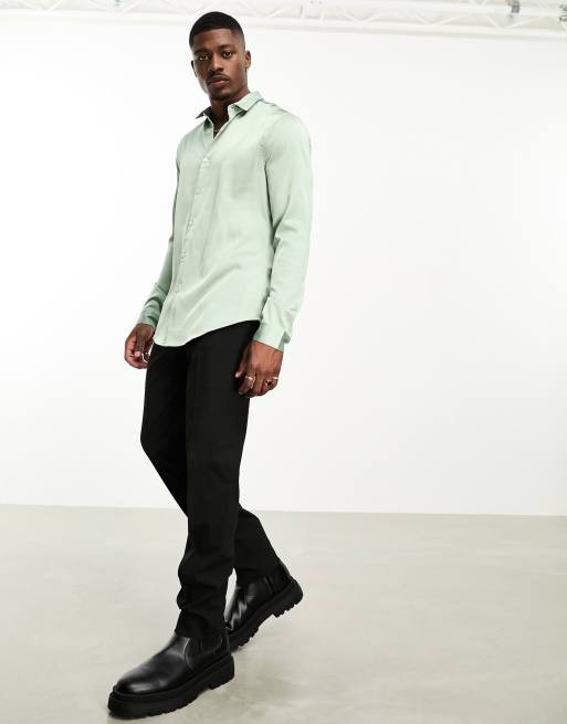 Asos green sale shirt