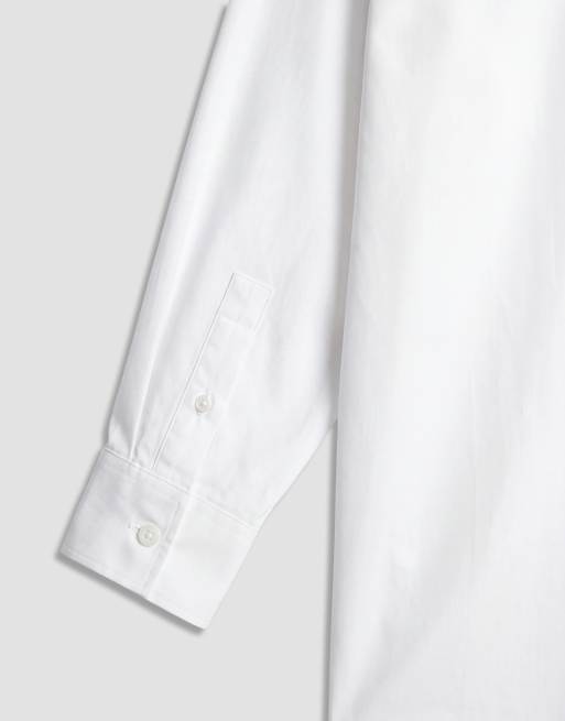 ASOS DESIGN slim shirt in white, 10 of 10
