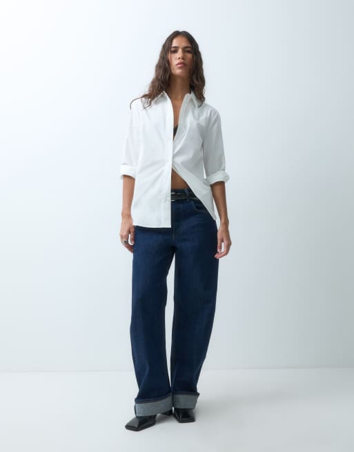 ASOS DESIGN slim shirt in white, 3 of 10