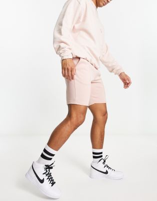 ASOS DESIGN ASOS DESIGN slim short in pink scuba