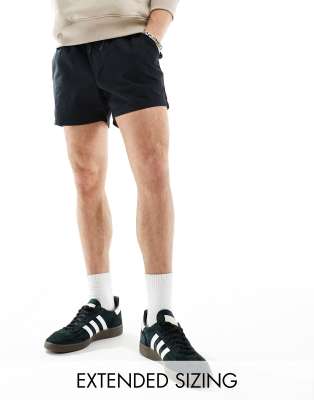 Asos Design 4505 Icon 7 Inch Training Sweat Shorts In Black