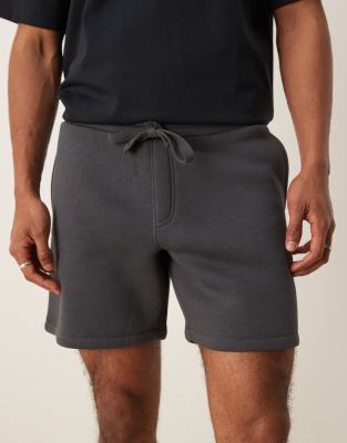 Asos Design Slim Shorts In Gray