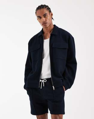 Asos Design Slim Shorts In Blue