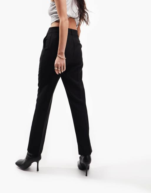 Black Tie Waist Cigarette Pants – Unique Vintage