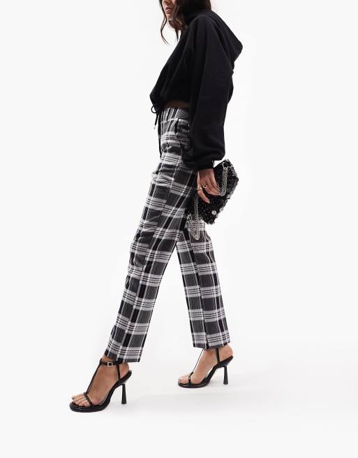 Asos plaid pants hot sale womens