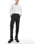[ASOS DESIGN] ASOS DESIGN slim smart pants in charcoal-Grey W28 L30 CHARCOAL
