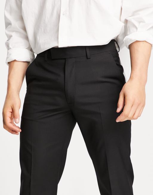 ASOS DESIGN skinny smart pants in black