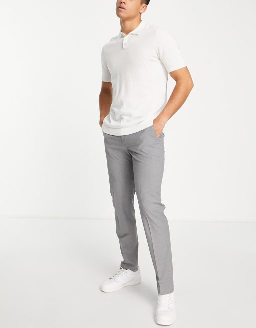 ASOS DESIGN Skinny Smart Trousers In Grey, $14, Asos