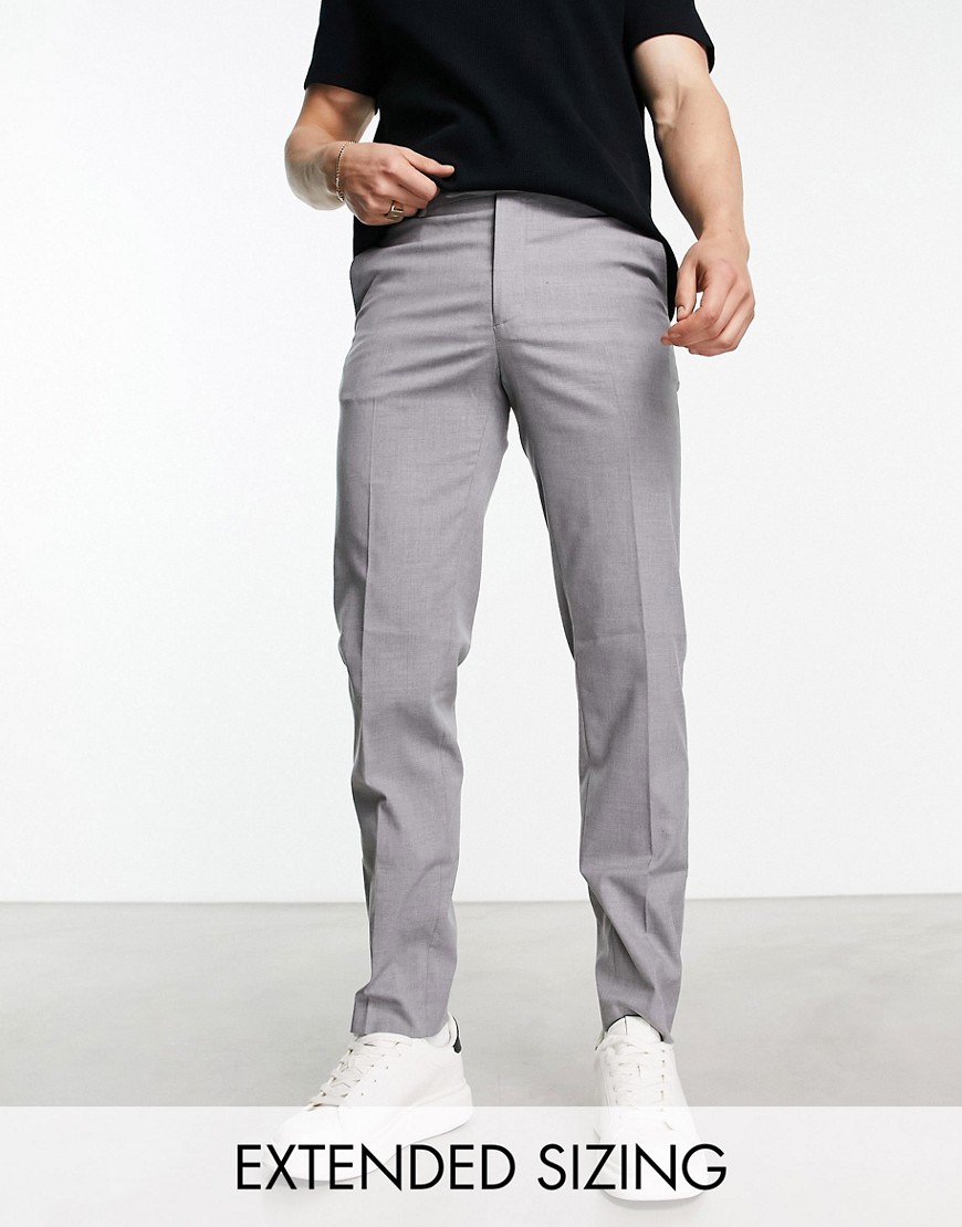 ASOS DESIGN slim smart trouser in grey