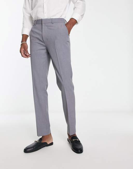 ASOS DESIGN slim smart trouser in grey