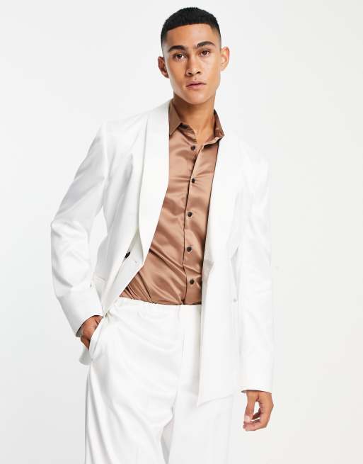 White jacket suit slim fit sale