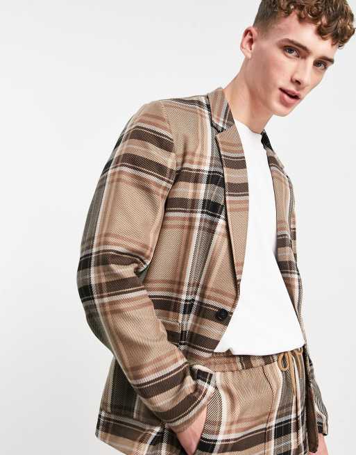 ASOS DESIGN slim suit jacket in khaki