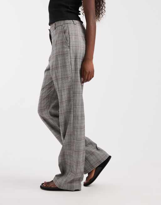 ASOS DESIGN slim straight trousers in mono check, 2 of 5
