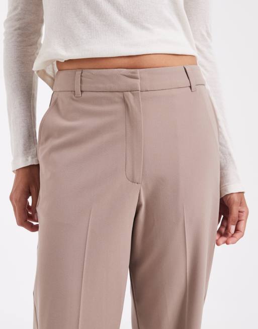 ASOS DESIGN slim straight trousers in mushroom, 4 of 5