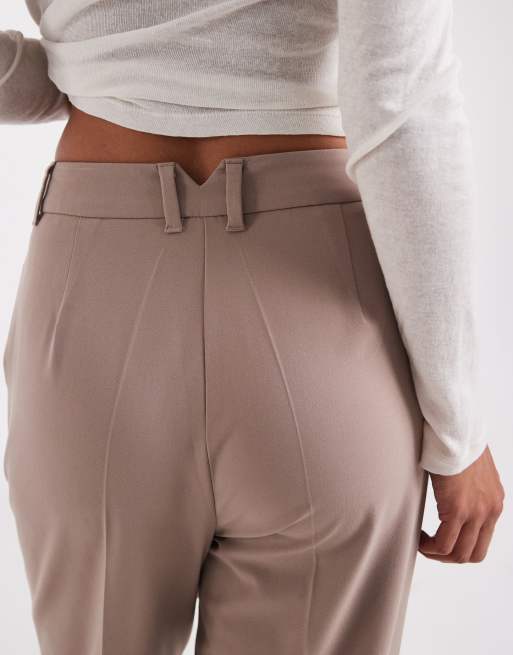 ASOS DESIGN slim straight trousers in mushroom, 5 of 5