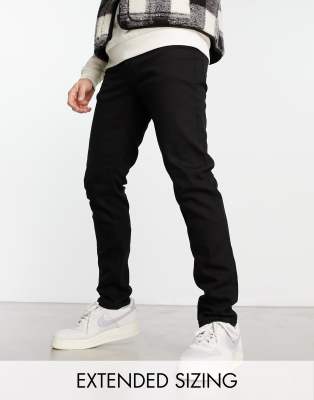 slim stretch jeans in black
