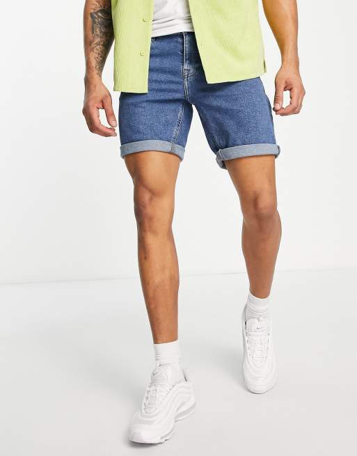 asos mens denim shorts