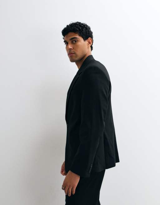 ASOS DESIGN slim suit blazer in black, 5 of 5